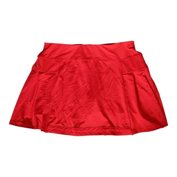 Lucky In Love Skort XS Womens Red Athletic Tennis 88% Polyester 12% Lycra Solid - Picture 1 of 5